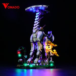 Flygplan Modle Vonado LED -belysningssats för 76989 Horizon Forbidden West Tallneck Building Blocks Bricks Toys Lamp Set Endast ingen modell 230907