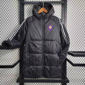 Orlando City SC Men's winter padded jacket Designer Jackets Down Parkas Cotton Thickened Outdoor leisure sports Warm Coats