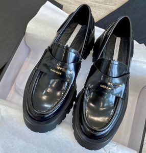 Женские туфли на массивном каблуке из натуральной кожи, роскошные классические деловые лоферы