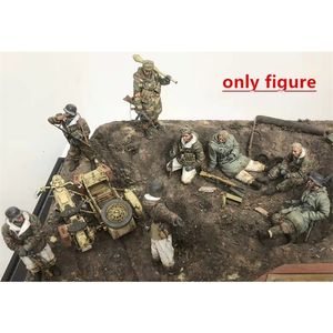Фигурки игрушек 36238 1 35, смола GK, немецкие солдаты зимой 8, неокрашенные, в разобранном виде 230906