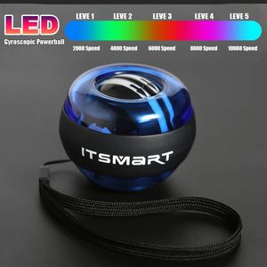 Napędowe nadgarstki LED Gyroscope Powerball Range Gyro Moc Ball Ball Ramię siła mięśniowa Siła Przedramię Trener Miłosierdzia Sprzęt fitness 230906