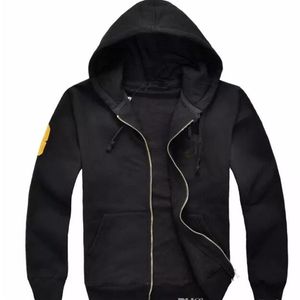 2021 Yeni Erkek Ceketleri Büyük At Polo Hoodies Sweatshirts Sonbahar Kış Kıyısı Bir Kaput Spor Ceketi Erkekler H290A