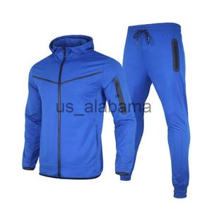 Homens Tracksuits Primavera Outono Moda Tracksuits Homens Set Manga Longa Zipper Jaqueta Sweatpants Jogging 2 Peça Define Mens Casual Run Sport Terno X0907