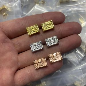 Full Diamond Lady Charm Letter Fashion Design Earring Lucky Gold Party Gift Jewelry for Women Jewelry Gifts HLVE8 --81