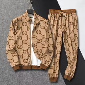 mens tracksuit two pieces sets jackets pants with letters fashion style spring autumn outwear sports set tracksuits jacket tops suits
