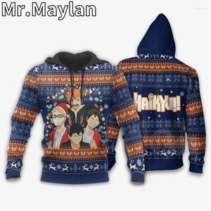 Men's Hoodies HAIKYUU UGLY CHRISTMAS 3D Print Jacket Men/Women Harajuku Anime Hoodie Unisex Casual Boy's Gift Streetwear Sweatshirt Pullover