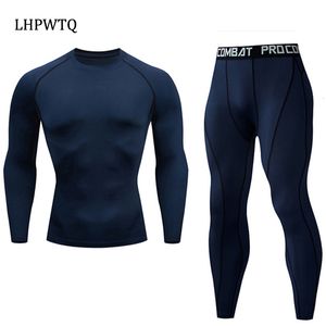 Roupa interior térmica masculina de secagem rápida conjuntos de roupa interior térmica correndo compressão ternos esportivos basquete collants roupas ginásio fitness jogging sportswe 230907