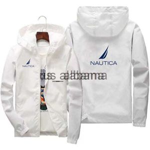 Herrspårsvarumärke Spring Fall 2023 Nautica Men's Casual Hooded Fashion Jacket Militärjacka Plus Size S-7XL X0907
