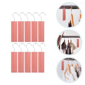 Storage Boxes 10 Pcs Hanging Cedar Blocks Hook Board Natural Wood Clothes Bug Insect Moth Wardrobe Hanger