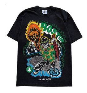 メンズデザイナーTシャツファッションTシャツメンズデザイナーシャツメンズアップスケールレディースTシャツTシャツ短袖コットン通気文字Tシャツブラック豪華