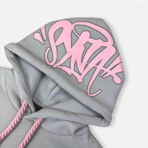 2023New Women's Hoodies Y2K Women Streetwear Discal Hoodie Synaworld كبير الحجم من قطعتين مجموعة من البلوزات Syna World Men Designer