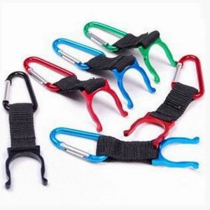 Fashion Creative Metal Ribbon Locking Carabiner Clip Water Bottle Buckle Holder Camping Snap Hook Clip-On Wholesale 0907