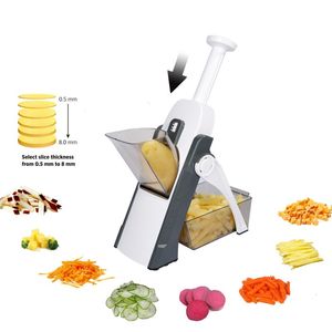 Frutas vegetais ferramentas multifuncional cortador seguro mandoline cozinha slicer salada chopper batata batatas fritas cozinhar gadget 230906