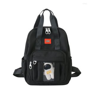 Mochila sacos de escola para adolescentes meninas grande capacidade náilon mulheres lazer bolsa viagem portátil moda estudantes bookbags