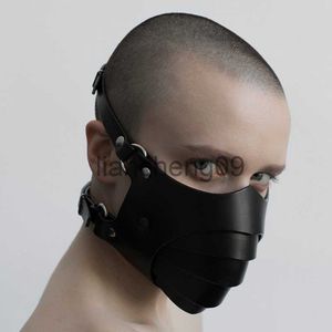  Parti Maskeleri Kırmızı Siyah Oyuncak Maskesi Erkekler İçin Cosplay Deri Su Geçirmez Maske Punk Yetişkin Oyunu Karnaval Parts Kostüm Aksesuarları X0907