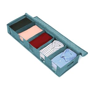 Шкаф для хранения одежды Нетканый материал под кроватью Мешок Одеяло Одеяло Коробка для одежды Разделитель Складной шкаф-органайзер Контейнер Большой Drop D Dh86F