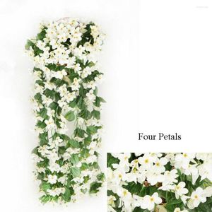 Decorative Flowers Artifical Fake Ivy Vine Hanging Garland Plant Birthday Party Decorations Wedding Engagement Anniversary