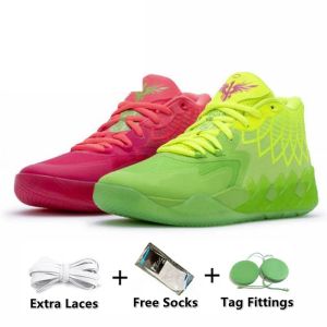 Sapato OG Lamelo Ball 1 20 Mb01 Homens Sapatos de Basquete Sneaker Black Blast Buzz Lo Ufo Não Daqui Queen City Rick e Morty Rock Ridge Vermelho