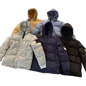 メンズナイロンパフジャケットダウンパーカーの服パッド入り品質コートは暖かいアウターウェアコールドプロテクションバッジリフレクティブコットンコート特大アスリートST88を保持します