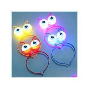 Hair Accessories Eyeball Led Hoop Flashing Glow Headband Crown Heart Light Up Hairbands Party Christmas Drop Delivery Baby Kids Matern Dhjrz