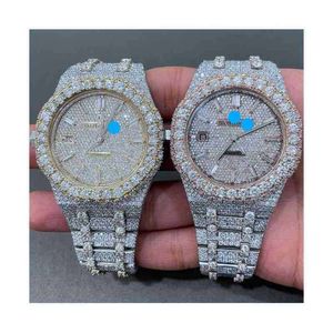 5pvd 2024digner orologio da orologio meccanico ghiacciato personalizzato Moissanit E Diamond frv6bfacta