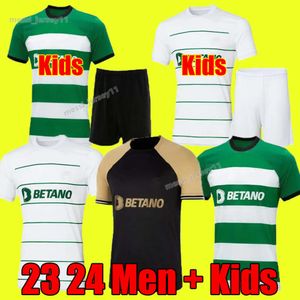 CP 22 23 24 Lisboa Soccer Jerseys Lissabon Special Coates Mathieu Jovane Sarabia Vietto 2023 Sporting Clube de Football Shirt Men