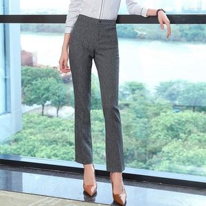 Women's Pants 2023 Fashion Uniforms Office Lady Formal Women Business Work Black Trousers Korean OL Clothes Female Outfits