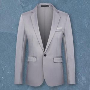 Erkekler Suits Erkekler Blazer artı bir toka bir sonbahar kış ince fit yaka takım elbise pansuman