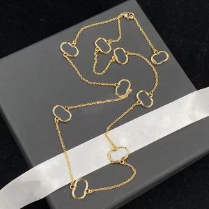 Schmuck Halsketten weiß plattiert 925 Silber abgestuft Luxusmarke Designer Buchstaben geometrisch berühmte Frauen runder Kristall Strass Gold YiLiYa 109