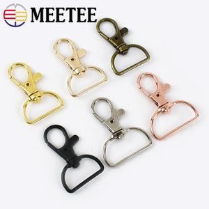 Fivelas 1020 Pcs 20mm25mm Metal Fecho Lagosta Clipe Gancho Giratório Mosquetão Saco Fivelas Bolsas Cinta Webbing Pendure Fivela 230907