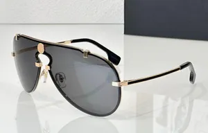 Модные популярные дизайнерские мужские и женские солнцезащитные очки 2243, классические металлические очки пилотной формы, летние модные индивидуальные стильные очки с защитой от ультрафиолета, в комплекте с футляром