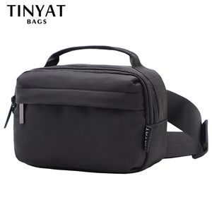 Sacos de cintura Tinyat Homens Saco Pacote Telefone Bolsa Dinheiro Viagem Grande Mulheres Cinto Bolsa Impermeável Ombro Preto Fanny Banana Bum 230906