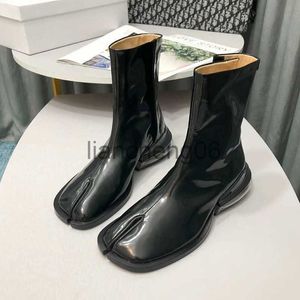 Bot at nalı bölün ayak parmağı kadın botları tabi sevimli kadın moda boot orta topuk kadın parti ayakkabıları AB boyutu 35-42 x0907