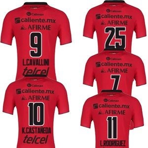 Xolos de Tijuana Ev Charly 23-24 Taylandlı Kalite Futbol Forması Özel 9 L.Cavallini 10 K.castaneda 11 L.Rodriguez 7 A.Martinez 25 A.Canelo Sports Giyim