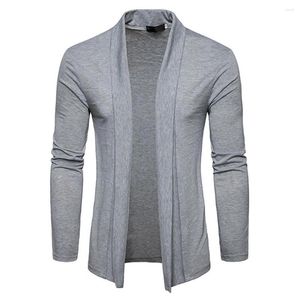 Men's Sweaters Men Spring Autumn Cardigan Casual Knitwear Coats Long Sleeve Lapel Knitted Open Stitch Jackets For Chaquetas Hombre