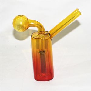 Pyrex Mini Recycler Oil Burner Pipe Thick Glass Bubble Pipes Smoking Oil Burning Bong