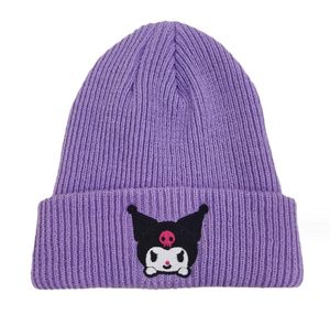 Moda Cinnamoroll menina feminina gorro inverno protegendo orelhas bonito malha quente chapéu outwear