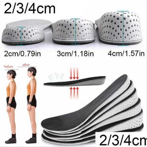 Shoe Parts Accessories Eva Memory Foam Height Increase Elevator Insoles Pads Sole Foot Mat Inner Mas Heel Lift Insert Cushion Invi Dh7O3