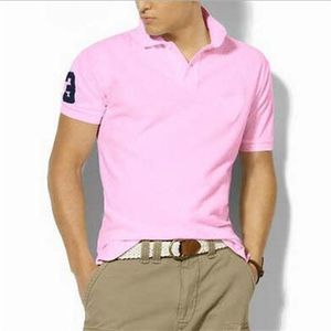 Estate Grande piccolo cavallo Ricamo T-shirt da uomo di marca Disegni Polo da uomo Manica corta Casual Camicie da uomo Slim Fit Polo Cot294A