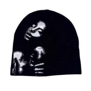 Beanie/Totenkopfkappen Pullover Hüte Frauen Stricken Herbst und Winter Ins Mode Brandneue Netzrote Wollhüte Mode Vielseitige dünne kalte Hüte y2k x0907