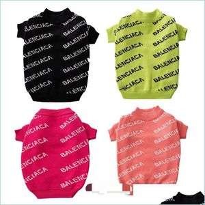 Abbigliamento per cani Designer Abbigliamento per cani Inverno Caldo Maglione per animali domestici Marchi Abbigliamento Dolcevita lavorato a maglia Freddo Animali domestici Cappotti Cucciolo Gatto Sweatshir Otaze