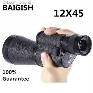 Telescópios Metal 12X45 Russo Militar Monocular HD Alta Qualidade Portátil Mini Telescópio Capitão Caribe Piratas Spyglass Binóculos Q230907