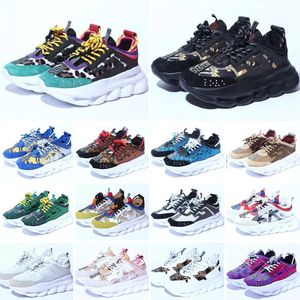 Scarpe da ginnastica di reazione all'altezza riflettente Italia di alta qualità Scarpe casual tripla nera bianca pelle scamosciata multicolore rosso blu giallo fluo marrone chiaro uomo donna Scarpe da ginnastica EUR 36-46