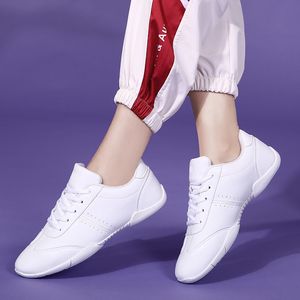 Dress Shoes Children Sneakers Competitive Aerobics Shoes White Cheerleading Women Competition Shoes Fitness Training Dance Shoes 230907
