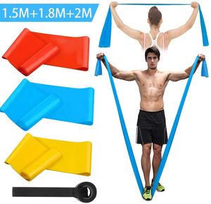 Resistance Bands Elastic Fitness 3Pcs Tapes Yoga Pilates Crossfit Stretching Muscular Work Out Equipment 230907