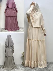 Etnik Giyim Ramazan Abayas Kadınlar İçin Hicab Elbise Türkiye Kaftan İslam Kimono Müslüman Vestidos Mütevazı Çöp Kapağı Fas Kaftan Kadın