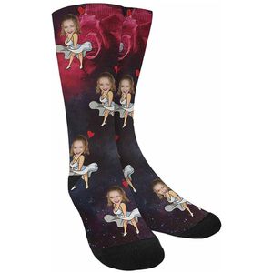 Носки с фотографиями на заказ с лицами — распечатайте свою фотографию, фотографию на носках, персонализированные забавные носки для экипажа, подарки для мужчин и женщин