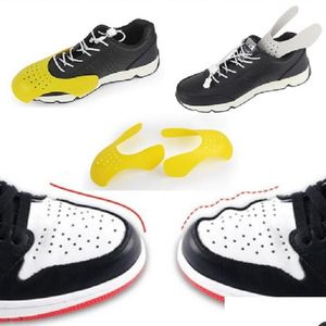 Schuhteile Zubehör Schuhe Schild für Sneaker Anti-Falte Faltenfalte Unterstützung Zehenkappe Sport Ball Kopf Bahre Weiß Schwarz Dr Dhlbt