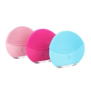 Cleaning Tools Accessories Mini Ultrasonic Cleansing Brush Silicone Electric Sonic Face Skin Washing Massager USB Rechargeable Blackhead Remover 230907