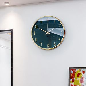 Relógios de parede Único grande tamanho relógio design nórdico elegante digital interior arte mural elegante reloj de la pared room
